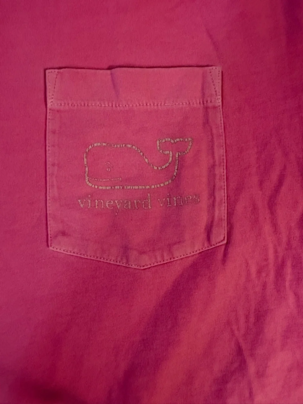 Vineyard Vines Men's Short-Sleeve Pocket Tee - Hot Pink - Picture 2 of 4